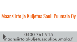 Maansiirto ja Kuljetus Sauli Puumala Oy logo